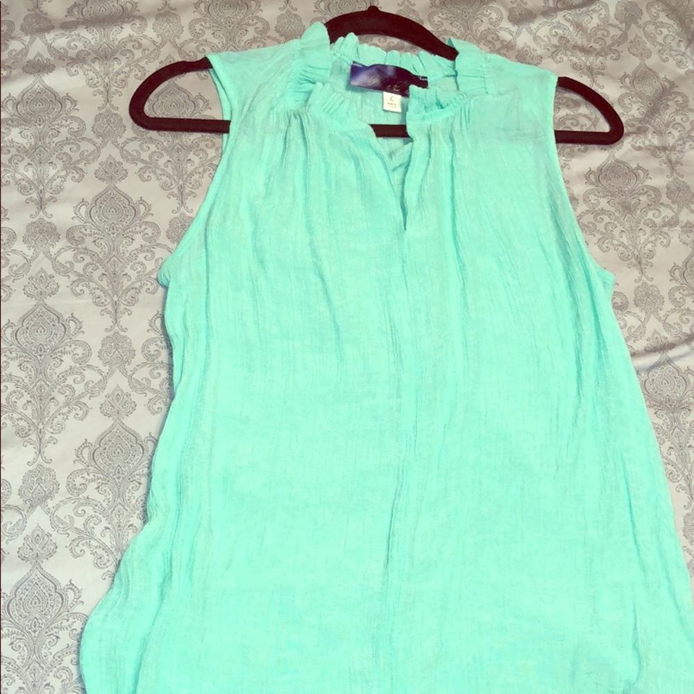 Blue Rain Tank top (teal)